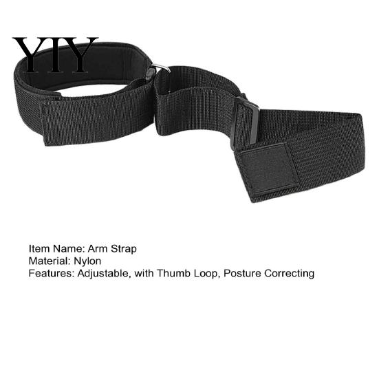 Fitness Training Gear Running Arm Swing Band, Adjustable Strap with Thumb Golf Practice Equipment Loop, Sports Posture Correcting Belt for Men