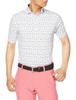 FootJoy Modern Classic Travel Print Short Sleeve Shirt, White, Men's XXL, 80434-XXL