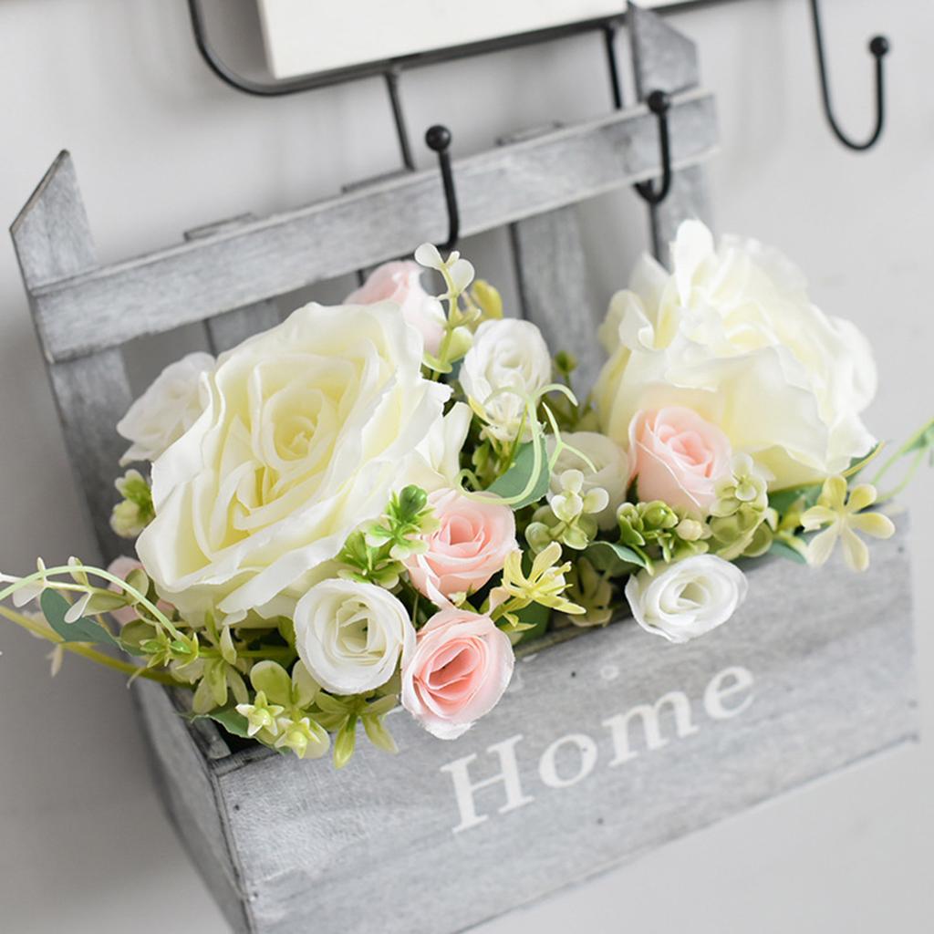 Настенная плетеная подставка для растений, подвесная корзина для цветов из натурального дерева для внутреннего декора, садовое вертикальное озеленение