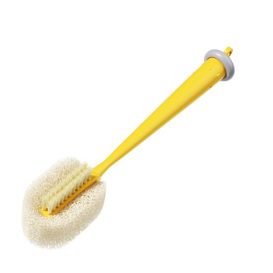 Щетка для мытья стаканов 3 в 1 Сотовая губка Дизайн с длинной ручкой Скребок для водных стаканов Устойчивый к пятнам Набор для мытья стаканов