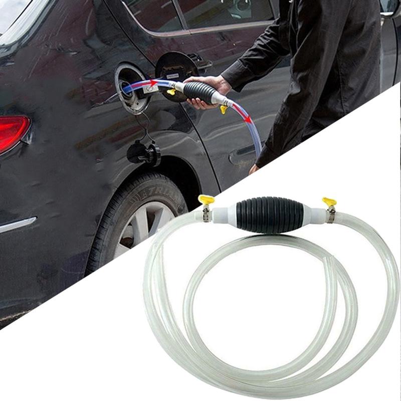 Hand Fuel Pump Car Fuel Tank Sucker Oil Transfer Car Fuel Pump Petrol Diesel Liquid Manual Pump Fuel Emergency Saver Gas Pump