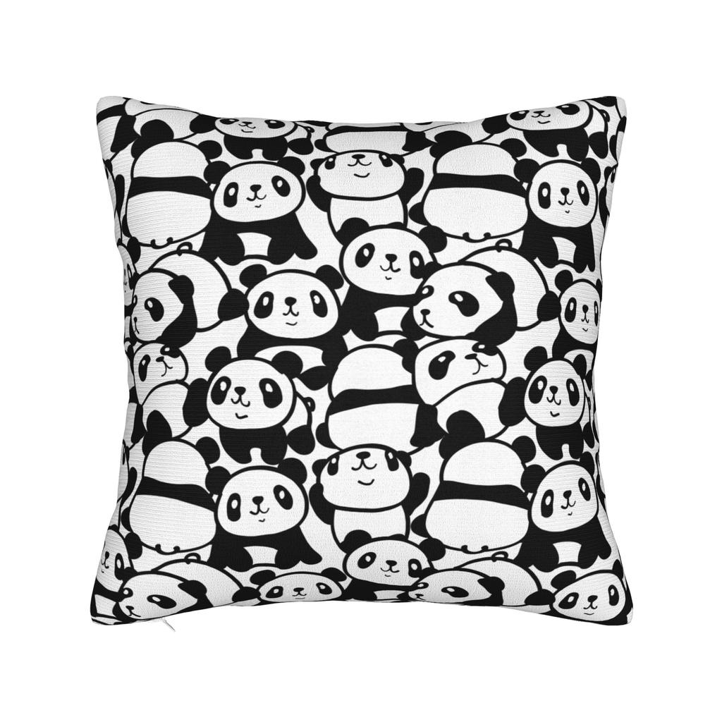 Panda Animal Pillowcase Polyester Cushion Cover Decor Throw Pillow Case Cover Seat 40*40Cm