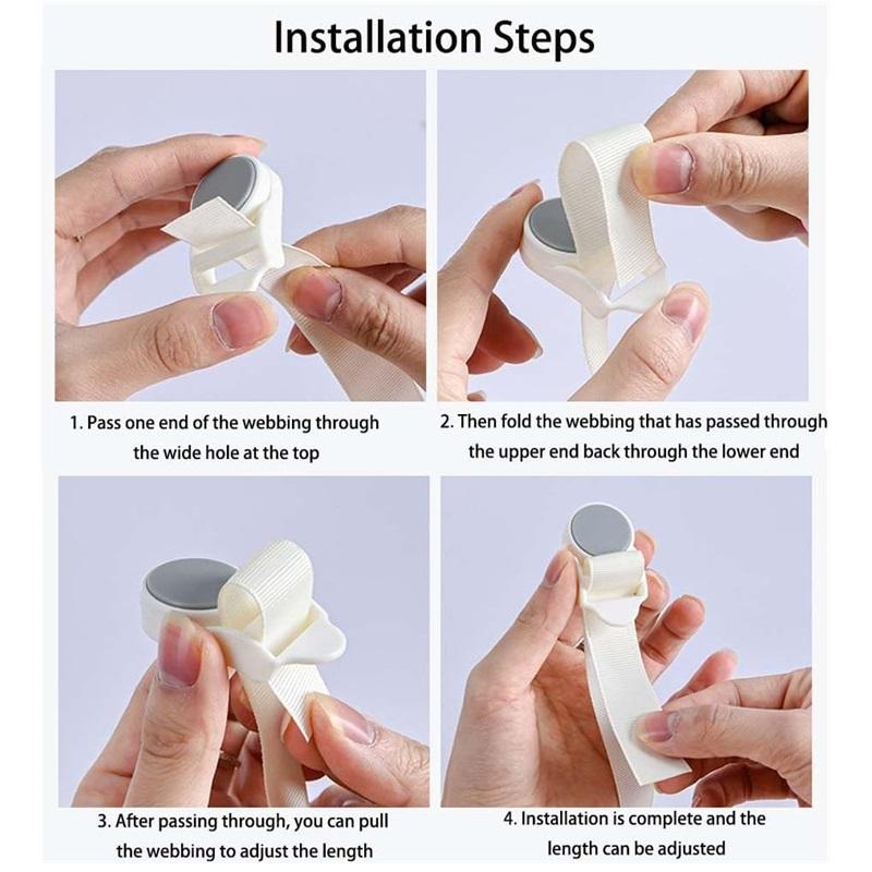 4 шт. зажимы для держателя простыни с пряжкой, тугой, простой в установке замок с полосой