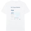 New FILA T Shirts Men's Rinse Snow F11M329116G-WT