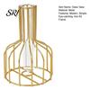 Oxidation-resistant Vase Decorative Glass with Metal Wire Stand Clear Test Tube Iron Stable Flower Art Frame for Hydroponic Plant Modern Container