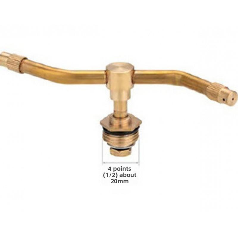 1PC 2/3/4 Arm Automatic Rotary Whirling Sprinkler Garden Lawn Irrigation Watering Nozzle Spray Rotating Brass Sprayer