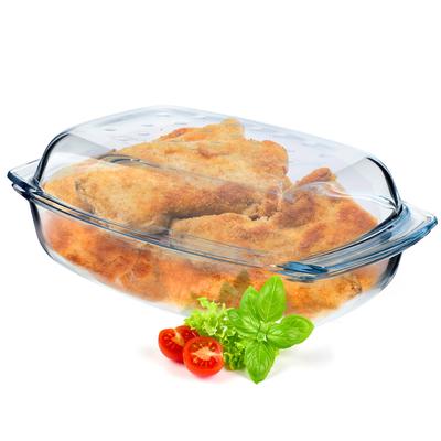 Жаропрочная посуда с крышкой Большая