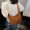 Fashion Girls Class Messenger Bag Simple Large Capacity Shoulder Bag Japanese Ins Niche Commuter Dumpling Bag