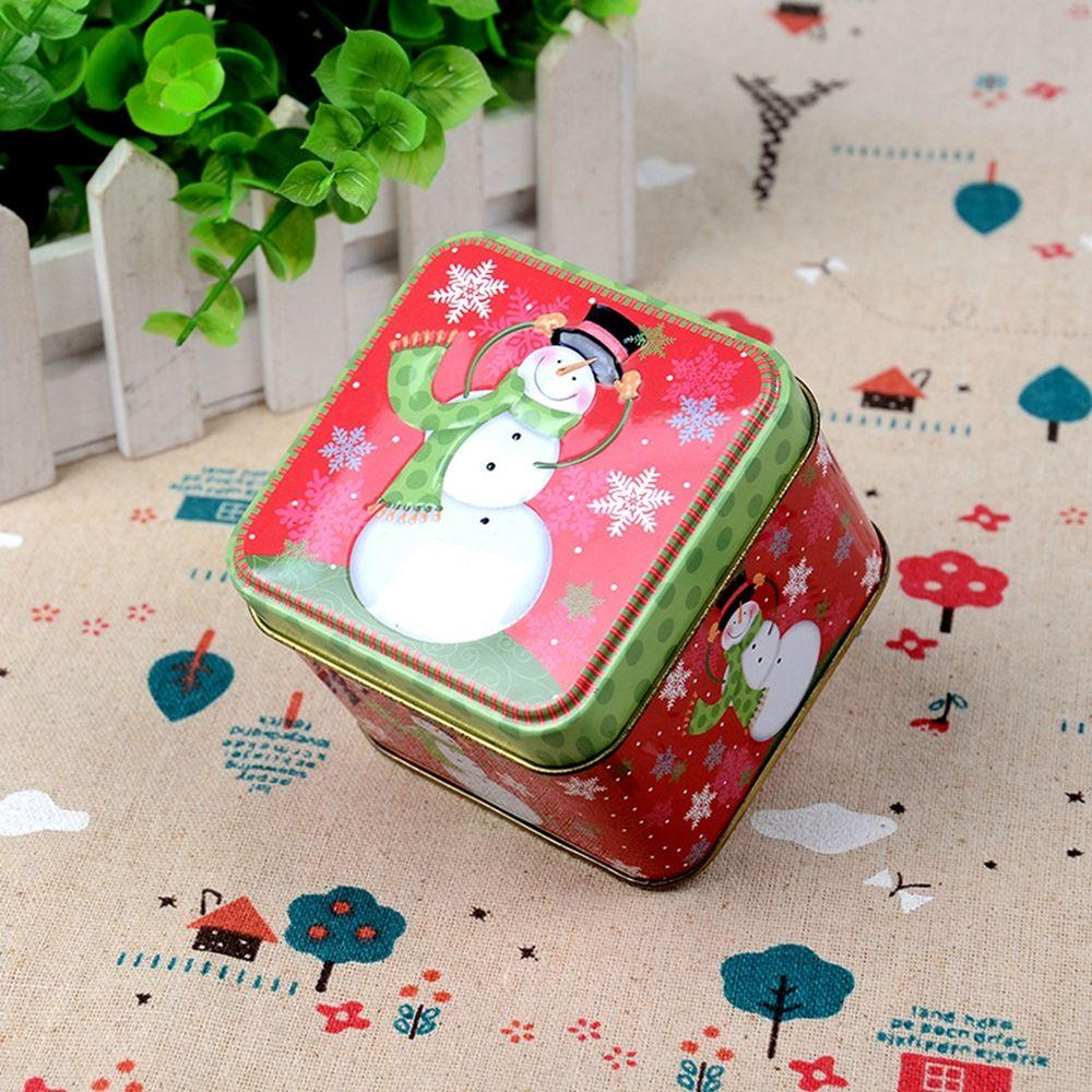 Christmas Ornaments Tin Box Gift Box Storage Box Candy Box Christmas Supplies Christmas Decorations