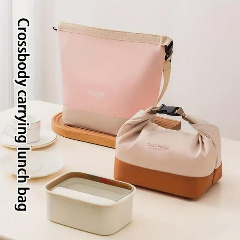 Изолированная сумка для ланча с плечевым ремнем, герметичная сумка-тоут и кроссбоди, переноска для пищевых контейнеров для работы, школы