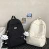 Школьная сумка Schoolbagins Однотонная Повседневная Универсальная Рюкзак большого объема для ученика средней школы 1011 Новая корейская версия Рюкзак в студенческом стиле