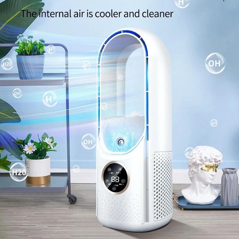 Bladeless Fan Home & Office Table Cooling Fan Portable Air Conditioner Economical Mute Air Cooler
