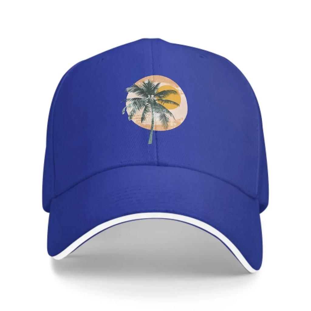 Palm Tree Baseball Caps Fashion Casquette for Unisex Women Adjustable Casual Trucker Hats for Sports Outdoor Activities