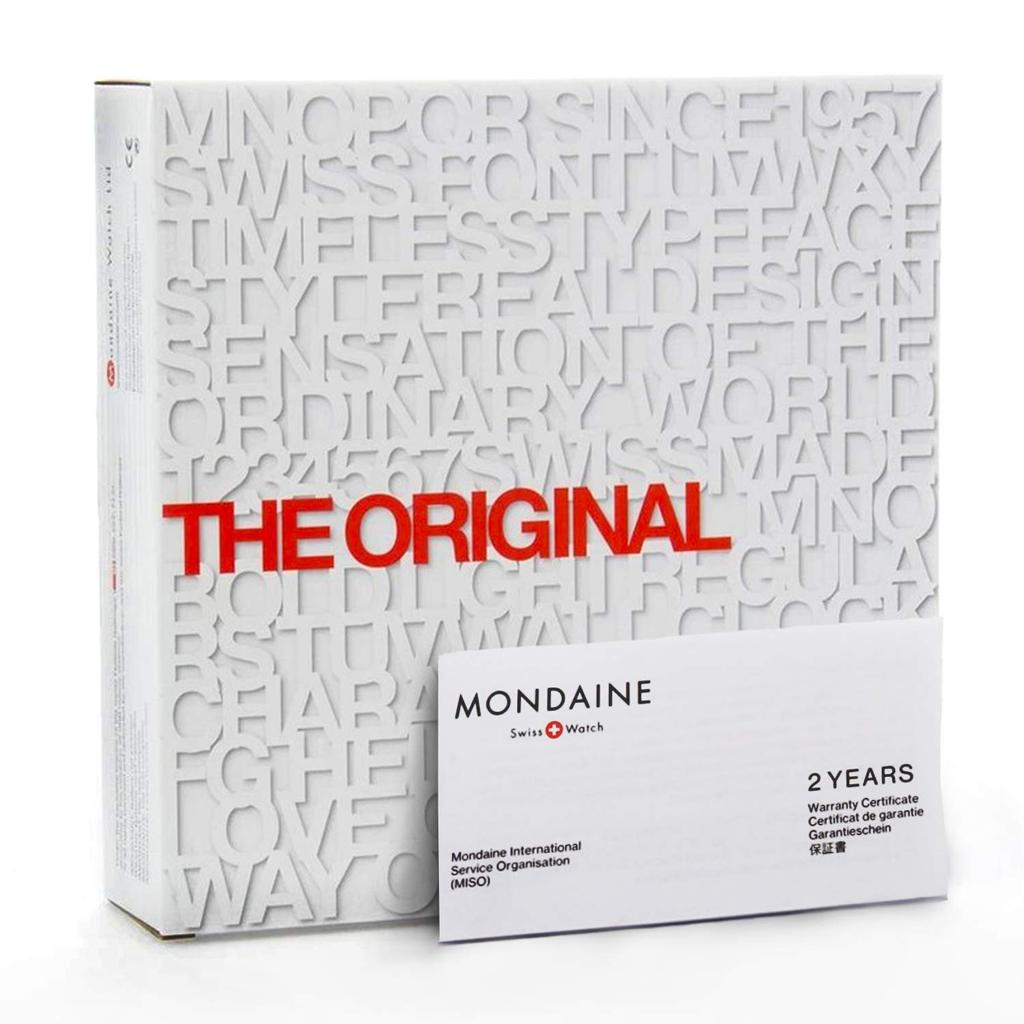 MONDAINE Wall Clock Red A990.CLOCK.11SBC [Item]