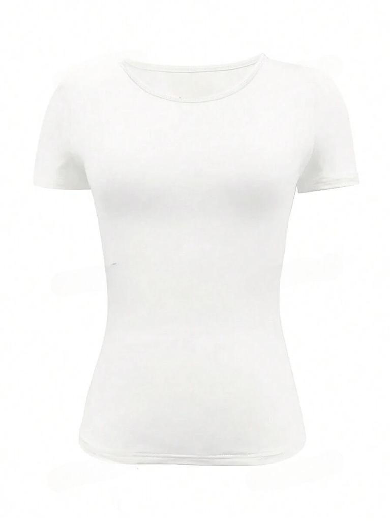 2024 Trendy European & American Slim-Fit Round Neck Short-Sleeve T-Shirt