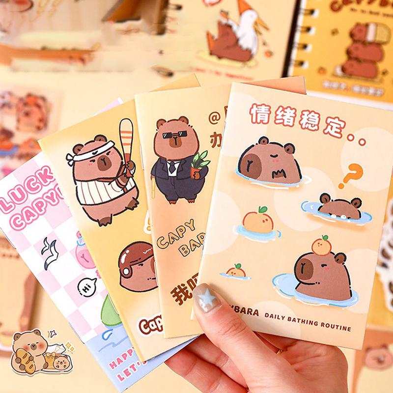 1 комплект подарочной коробки большой емкости с изображением капибары, набор канцелярских принадлежностей для студентов, милый портативный набор канцелярских принадлежностей для студентов, обильные призовые подарки