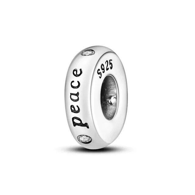 925 Sterling Silver Classic Flowers Love Beads Fit Bracelet Beads Pendant Colorful Women Jewelry DIY Gift 2024