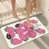 Коврики для ванной комнаты 16 дюймов/40*23,6 дюймов/60 см, милый коврик для ванной с клубникой, нескользящий коврик для ванной, моющийся коврик для ванной, мягкий коврик из микрофибры для душа