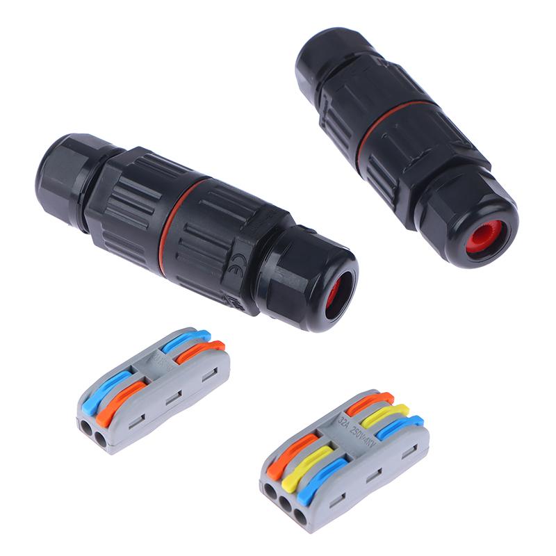 Ip68 Electrical Waterproof Connector Wire Cable 2/3 Pin Terminal Block Connector