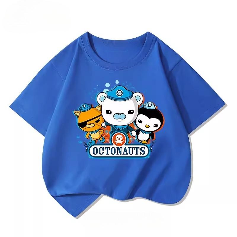 Potdemiel Octonauts Rescue Team Childrens 100 Cotton TShirt New Summer Style Comfortable and Breathable Childrens TShirt