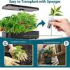 Hydroponic Garden Accessories Pod Kits Including Grow Baskets Clear Insulation Lids Plant Grow Sponges Labels for Seed