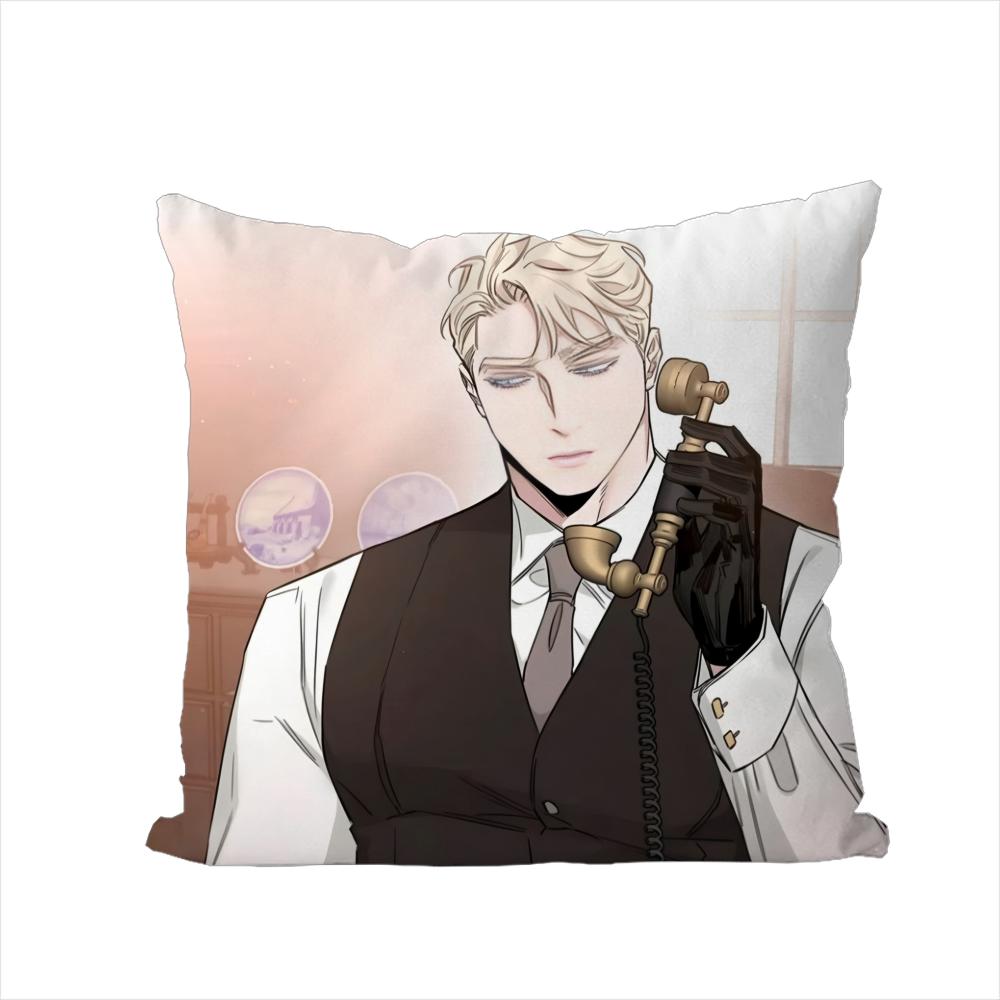 Чехол для подушки BL Mmanhwa для автомобиля, дивана, декоративный для дома, двусторонний принт, плюшевая квадратная декоративная подушка, чехол