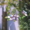 Flower Hanging Decoration Wall Art Window Hanging Ornament Double-Sided Floral Sun Catcher Gift for Nature Lovers
