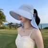 Breathable Sun Hat Neck Protection Beach Cap Fashion Shawl Sunscreen Hat  Outdoor