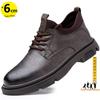 Мужские кроссовки для увеличения роста, кроссовки для бега, стелька 6 см, деловая британская кожа