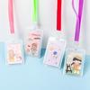 Student Cartoon Clear Badge Holder with Lanyard for ID or Bus Card