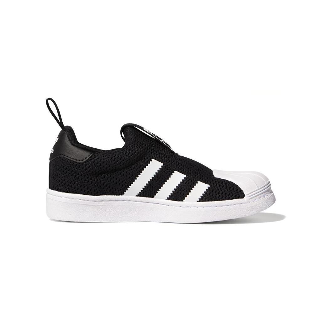 adidas Оригинальные SUPERSTAR 360 Повседневные Низкие Кеды для Скейтборда Черные Для Младенцев и Малышей EF0892
