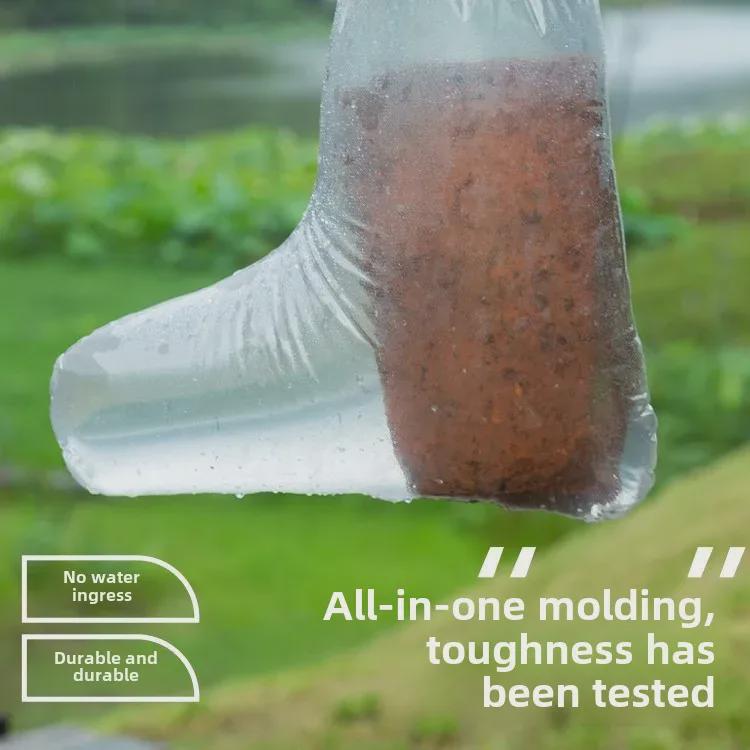 Waterproof Thickened Non-Slip Disposable Shoe Covers for Kids and Adults - Indoor/Outdoor Wear-Resistant Long Tube Design