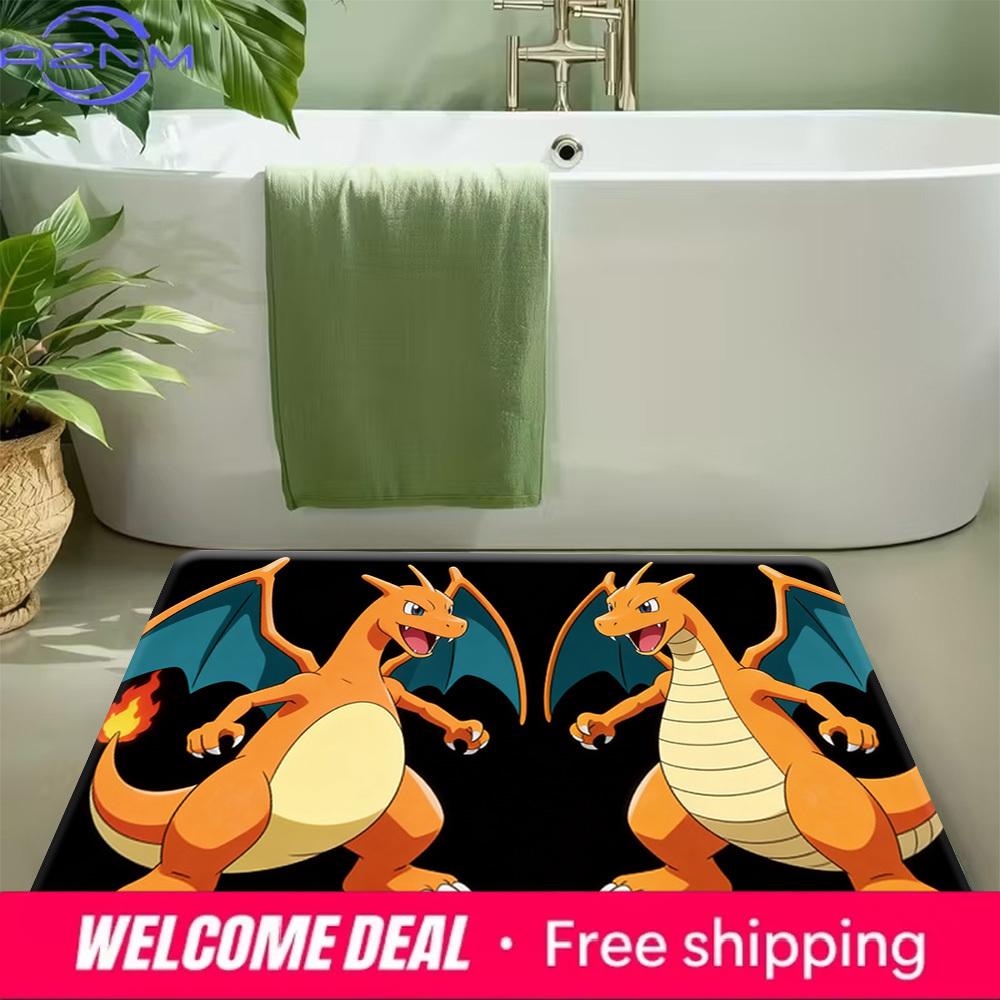 Pokemon Charizard Double Print Non-Slip Doormat Soft Floor Mat