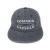 Commoncapsuleproject Oval Logo 6-Panel Flat Visor Cap (Charcoal)