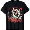 2025 Space Cat Courage Japanese Retro Kawaii Cute Astronaut Cat T-Shirt Cotton Unisex T-shirt Men's Clothing Fitness Tshirt
