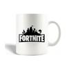 Ceramic Mug - Fortnite - Black Logo - 30cl - Dishwasher Safe - 9.5 Cm Height
