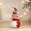Cute Long Legs Snowman Ornaments Cartoon Plush Snowman Doll Toy  Shopping Mall Hotel