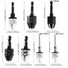 Shaft Quick Change Impact Drills Bits 1/4" Hex Shank Keyless Drill Chuck 0.3mm-8mm Round Shank