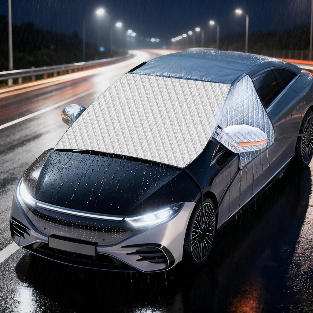 Чехол на лобовое стекло от снега Магнитный протектор лобового стекла Переднее лобовое стекло Блок против снега для зимних снежных дней Ледяной дождь