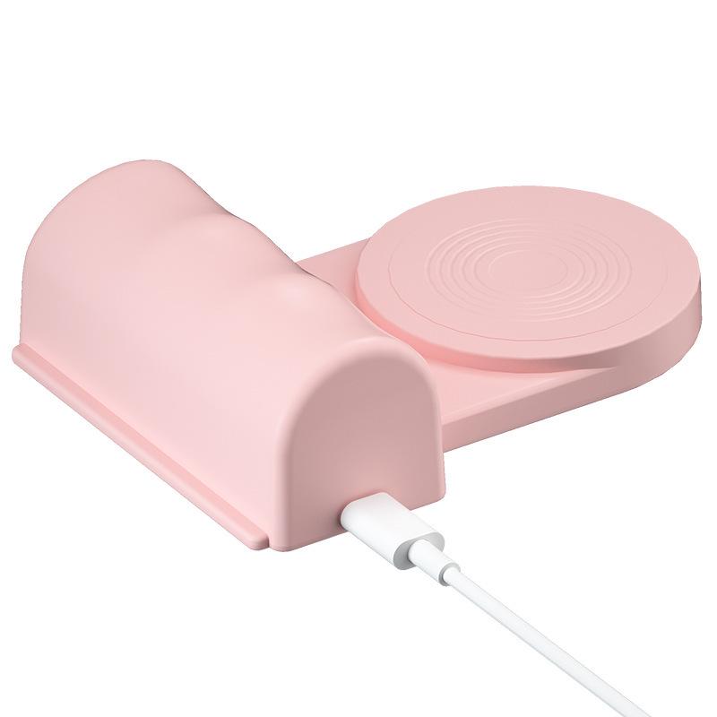 Магнитный Bluetooth-селфи-палка и беспроводное зарядное устройство: Многофункциональная настольная подставка 3-в-1