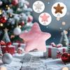 Плюшевая звезда Верхушка для рождественской елки Украшение Милая сверкающая звезда Украшение на верхушку елки Для помещения улицы Каминная полка Стол