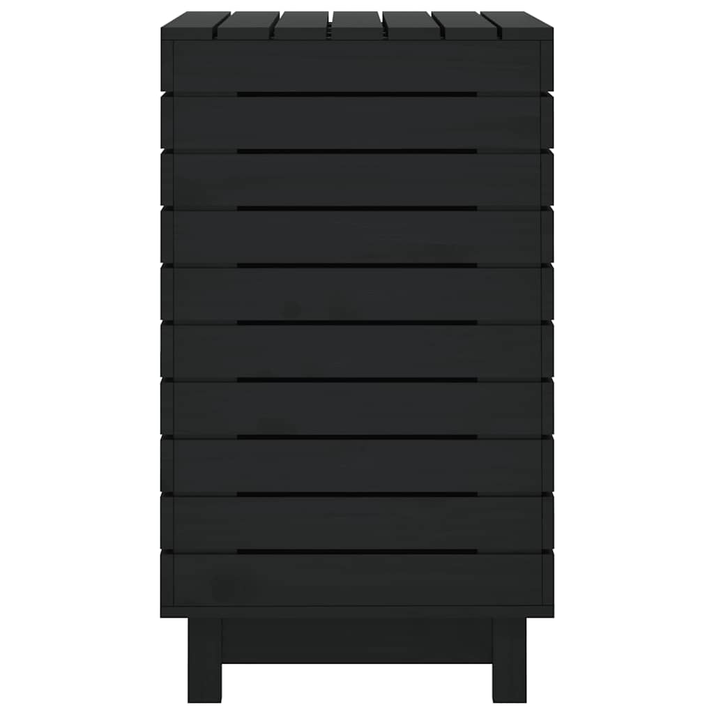 Laundry Hamper 88.5 x 44 x 76 cm Solid Pine Wood