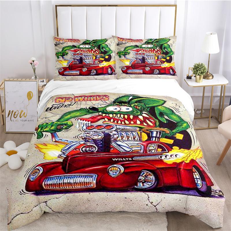 Мультяшный забавный крыса Финк постельное белье пододеяльник с наволочкой домашний текстиль Twin Full Queen King детский подарок