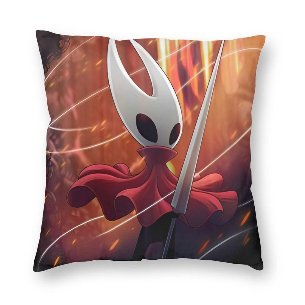Hollow Knight Silksong Hornet Pillowcase Double-sided Printing Polyester Cushion Cover Decorations Throw Pillow Case Cover Car