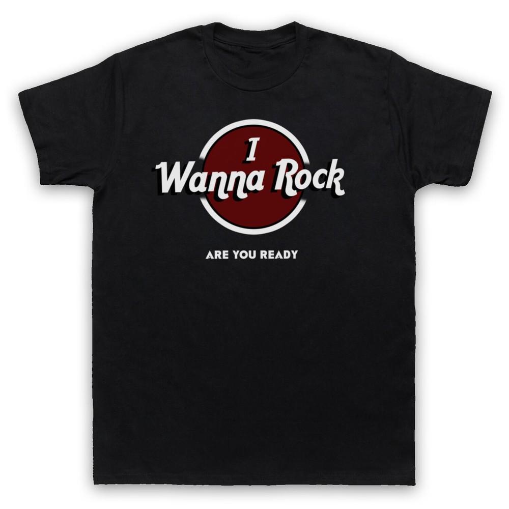 I Wanna Rock Are You Ready Rock Twisted Music Slogan Mens And Womens T-Shirt