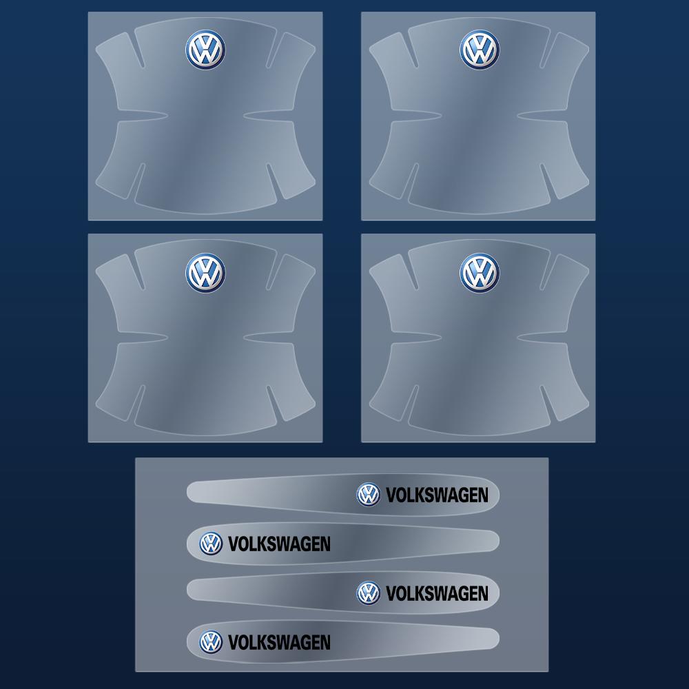For VOLKSWAGEN VW Transparent Car Door Handle Bowl Anti-scratch Stickers Strip Protection For Volkswagen VW Golf CC Passat Polo