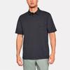 Under Armour Футболка-поло для гольфа Charged Cotton, мужская, черная 1321111-001