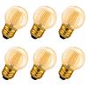 LVWIT E26 Base LED Filament Bulbs, 36W Equivalent, 420lm, Chandelier Bulbs, 2400K Brown, G45 Mini Edison Bulbs, Retro Style, PSE Compatible,