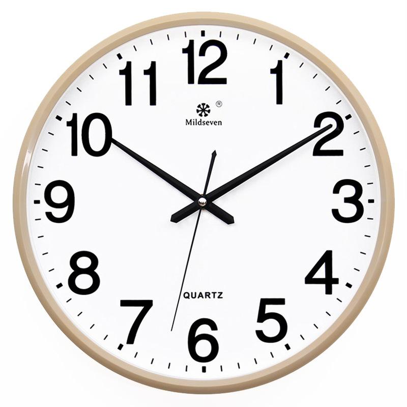 Часы Настенные часы Гостиная Круглые Креативные часы Настенные часы Простые Домашние Настенные Бесшумные Электронные Кварцевые часы