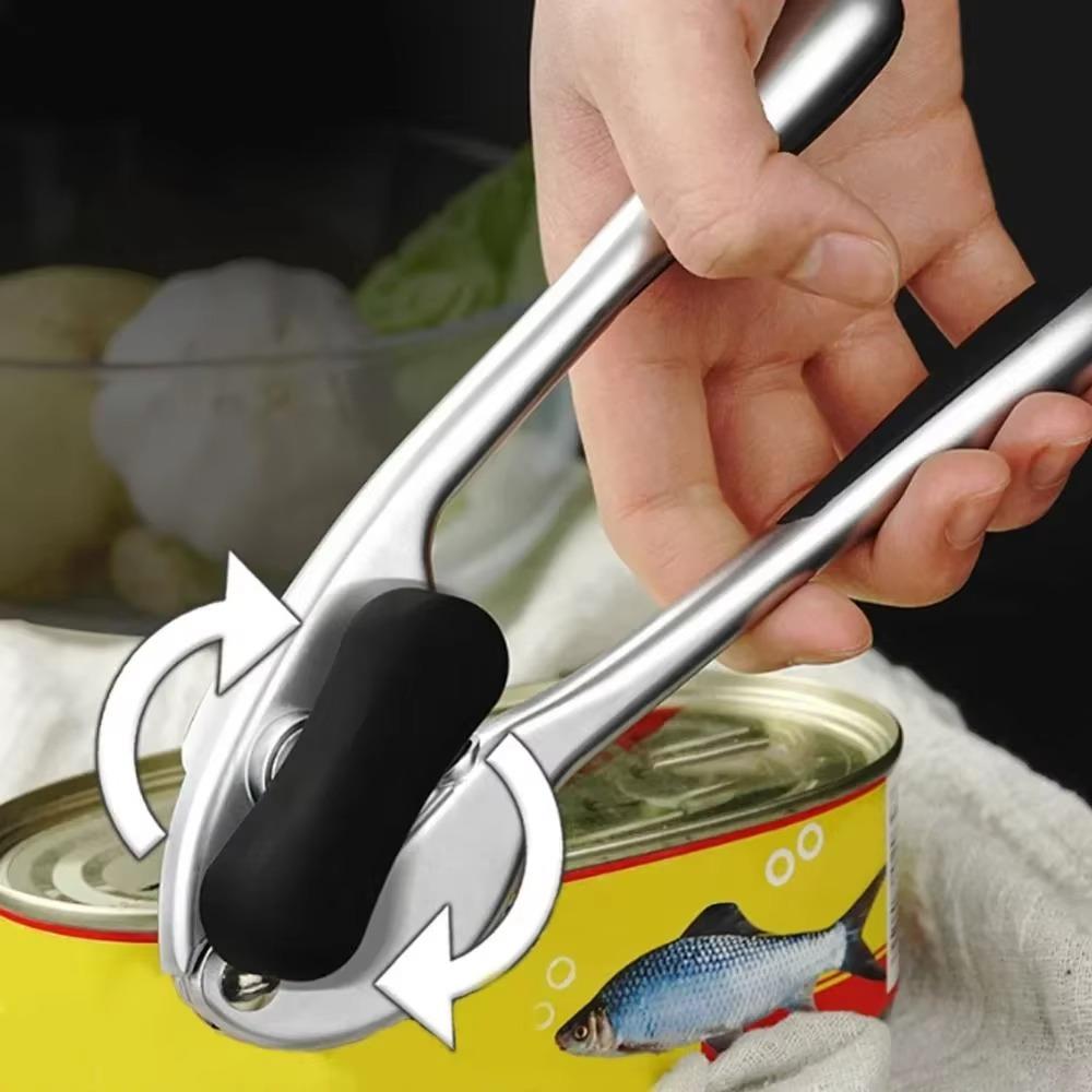 Non-slip Handle Manual Can Opener Comfortable Grip Bottle Opener Canned Luncheon Meat